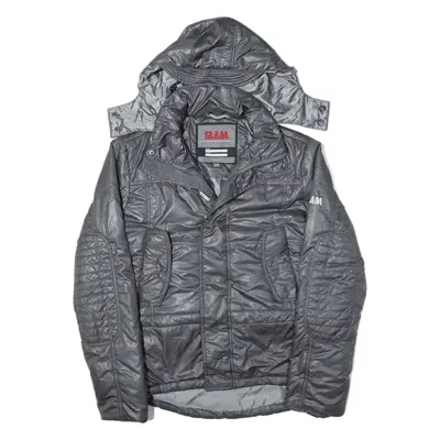 SLAM Puffer Jacket Grey Mens S