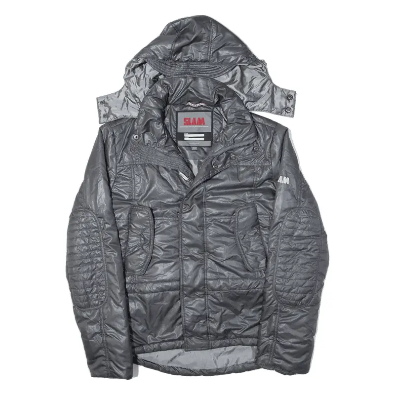 SLAM Puffer Jacket Grey Mens S