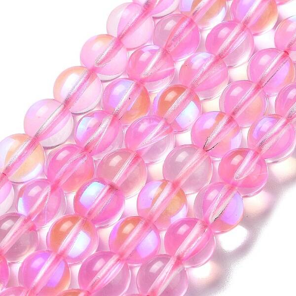 Synthetic Moonstone Beads Strands