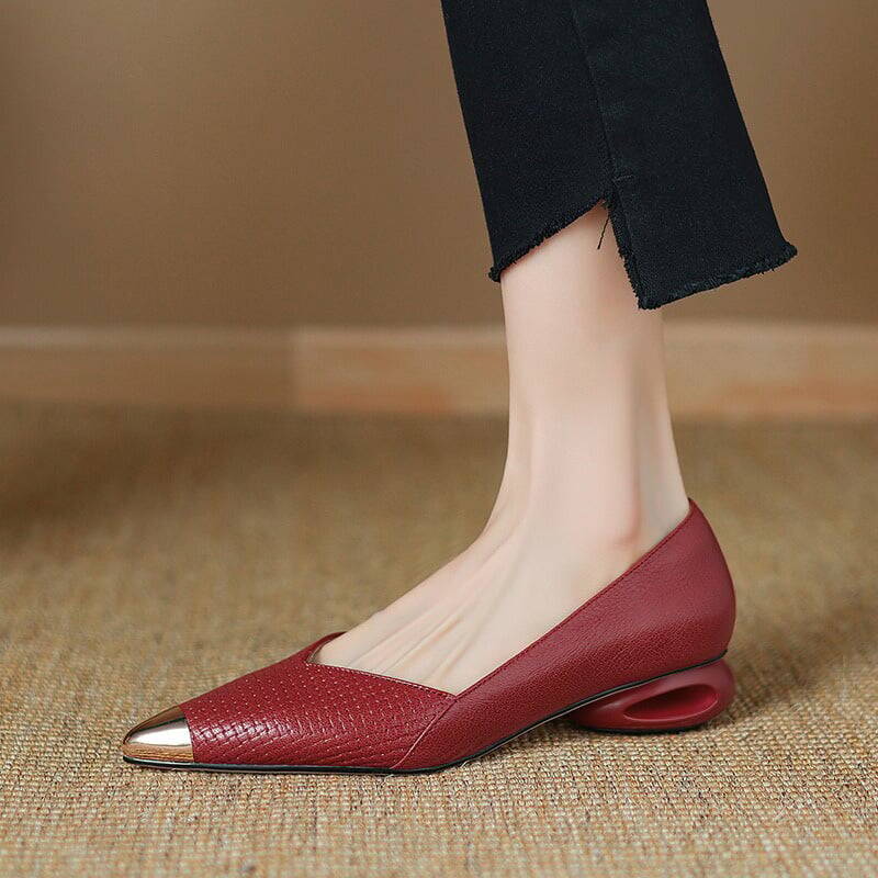 CHIKO Julene Pointy Toe Block Heels Pumps Shoes