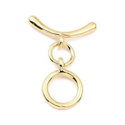 Rack Plating Brass Toggle Clasps