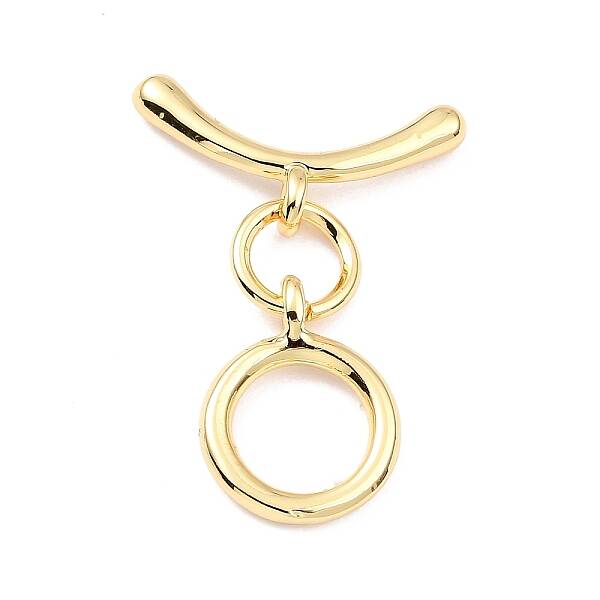 Rack Plating Brass Toggle Clasps