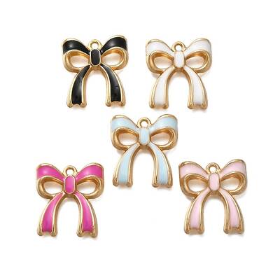 Rack Plating Alloy Enamel Pendants