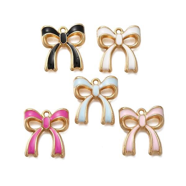 Rack Plating Alloy Enamel Pendants