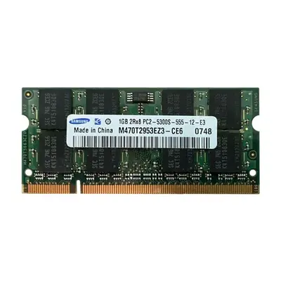 Samsung M470T2953EZ3-CE6 | 1GB DDR2-667MHz PC2-5300 Non-ECC Unbuffered SODIMM CL5 2Rx8 1.8V 200-Pin Memory Module