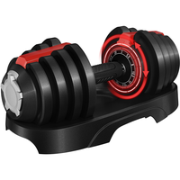 【#FathersDayGift】Yaheetech Adjustable Dumbbell Set 40LB/52.5LB/90LB with Anti-Slip Handle, Tray for Home Gym Training, Du...