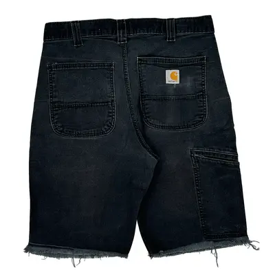Relaxed Fit Carhartt Shorts - 32W 11L Black Cotton Blend