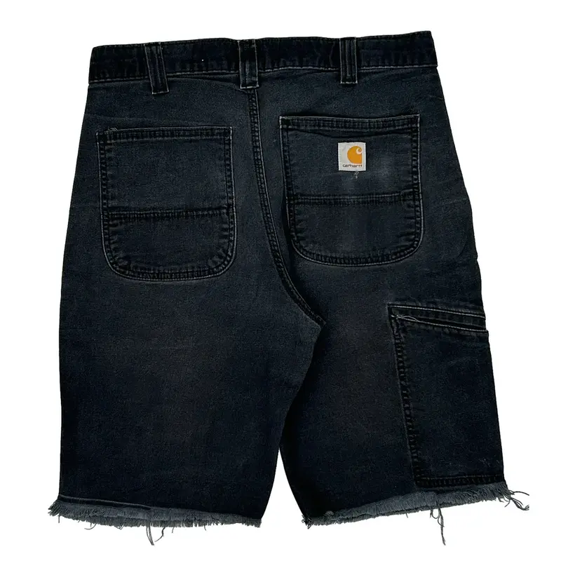 Relaxed Fit Carhartt Shorts - 32W 11L Black Cotton Blend