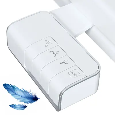 Hibbent Bidet Attachment for Toilet, Non-Electric Dual Nozzle for Frontal & Rear Wash, Adjustable Water Pressure Control, Fre...