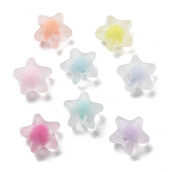 Frosted Transparent Acrylic Beads