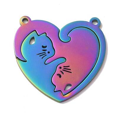 Ion Plating(IP) 304 Stainless Steel Split Pendants