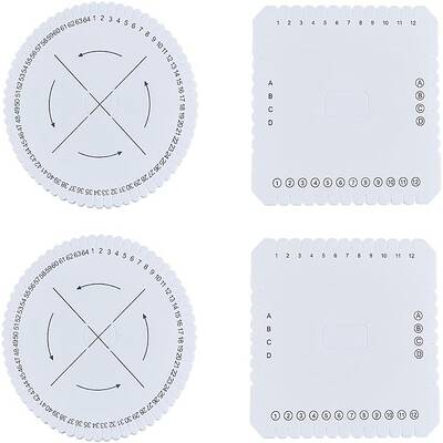 4Pcs 2 Styles EVA Braiding Disc Disk