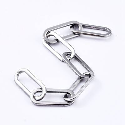 Non-Tarnish 3.28 Feet 304 Stainless Steel Paperclip Chains
