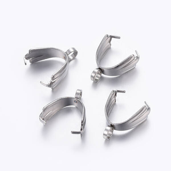 Tarnish Resistant 304 Stainless Steel Pinch Bails