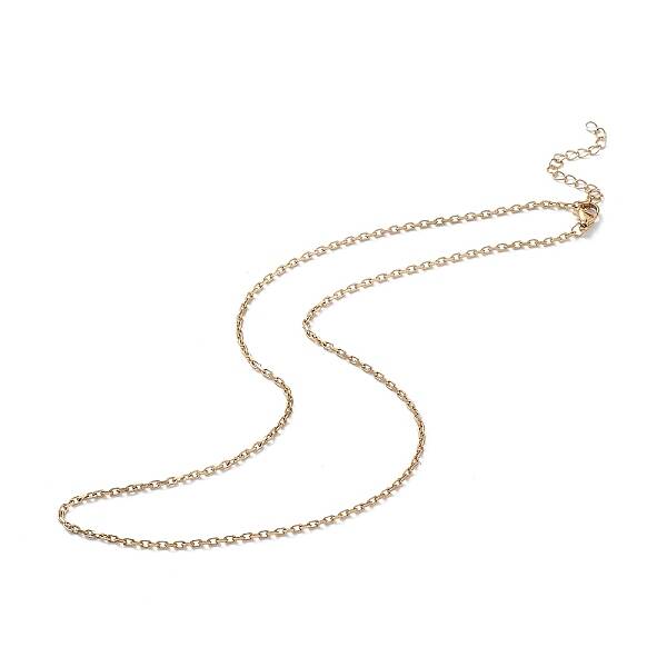 Ion Plating(IP) 304 Stainless Steel Cable Chain Necklace for Men Women