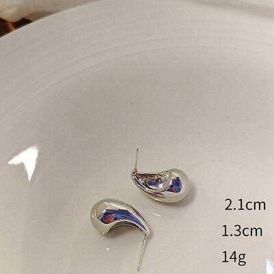 Teardrop Alloy Stud Earrings