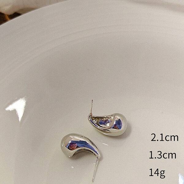 Teardrop Alloy Stud Earrings