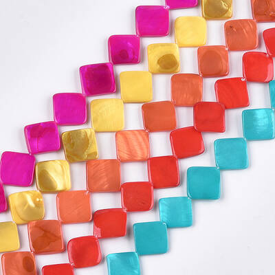 Spray Painted Freshwater Shell Beads