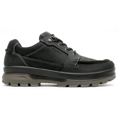 Ecco Rugged Track Oiled Nubuck Men's Lace Up Shoes - Black - Size:US 9-9.5 Men