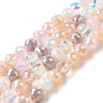Electroplate Glass Beads Strands