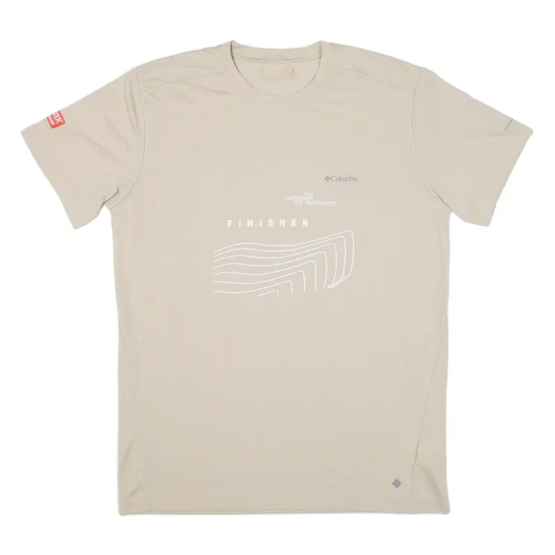 COLUMBIA Mens T-Shirt Beige S
