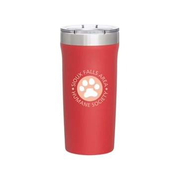 24 Customized 18 oz Palermo - Powder - Matte Red - Vacuum ...