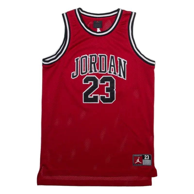 AIR JORDAN Boys Jersey Red Sleeveless 12-13Y