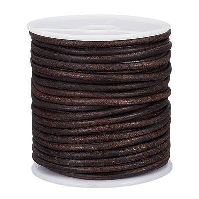 20M Round Cowhide Leather Cord