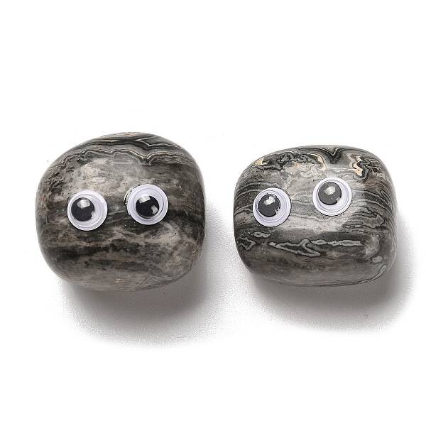 Natural Map Stone Display Decorations