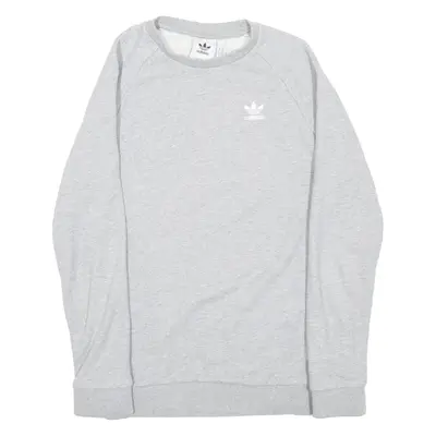 ADIDAS Mens Sweatshirt Grey Crewneck XS