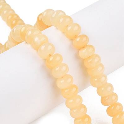 Natural Yellow Jade Beads Strands