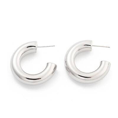 Rack Plating Brass Stud Earrings