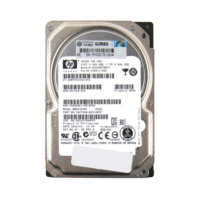 518011-002 HP 300GB 6Gb/s SAS 10000 2.5-inch Hard Drive