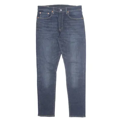 LEVI'S 512 BIG E Jeans Mens Blue Slim Tapered Stone Wash W32 L32