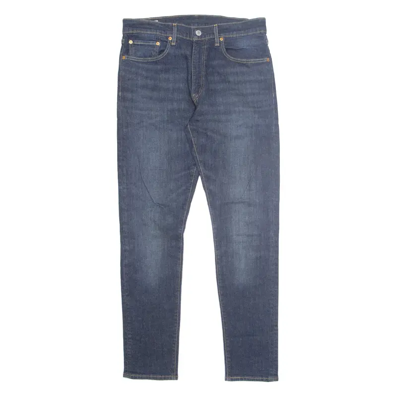 LEVI'S 512 BIG E Jeans Mens Blue Slim Tapered Stone Wash W32 L32