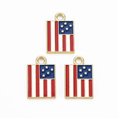 Rack Plating Alloy Enamel Pendants