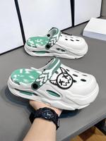 Men's Cartoon Slides, Casual Soft Comfortable Clogs, Sporty Breathable Clogs, Non-slip Slippers for Indoor & Outdoor Wear, Sl...