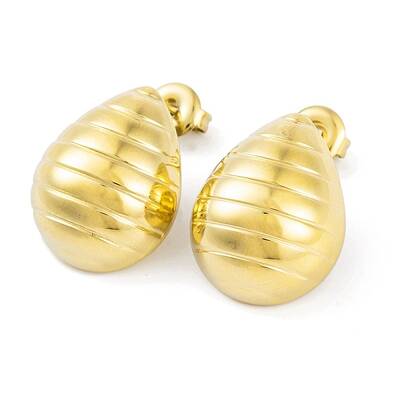 Ion Plating(IP) 304 Stainless Steel Stud Earrings for Women