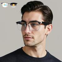 Bluetooth Smart Glasses, Auto Color Change Lens, Touch Control, Built-in Microphone, High Resolution Audio, Wireless, Anti-Bl...