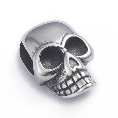 Retro 304 Stainless Steel Slide Charms/Slider Beads