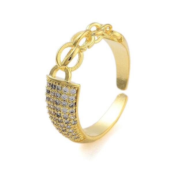 Clear Cubic Zirconia Open Cuff Rings