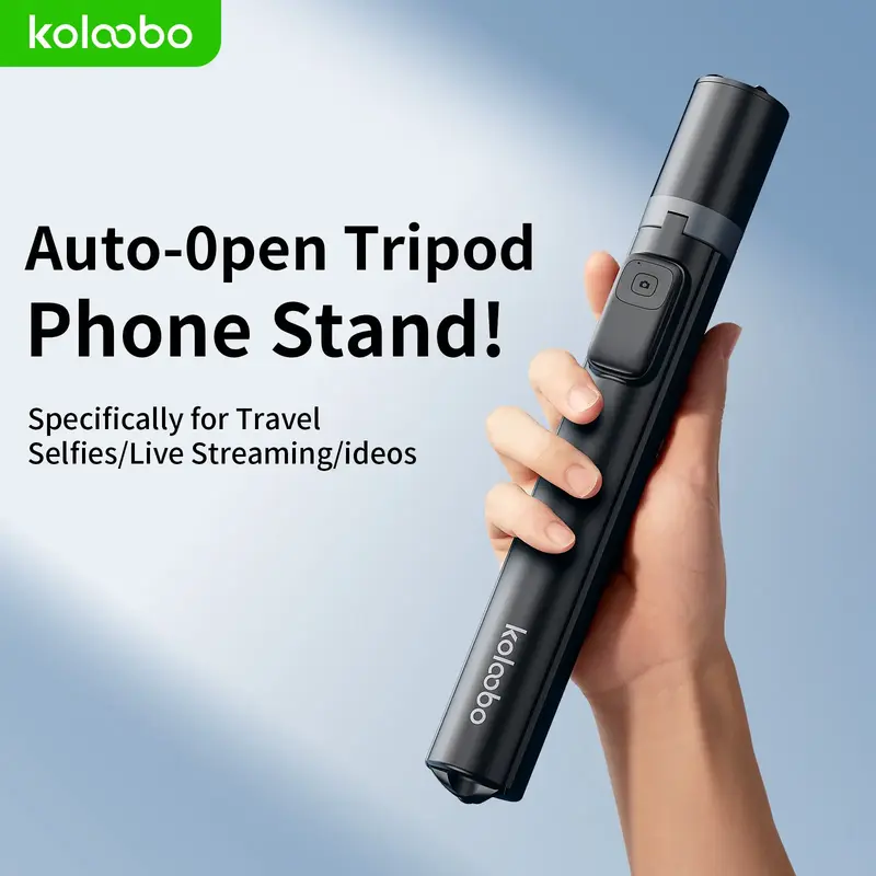 Koloobo 70-inch Automatic Phone Tripod with 360° Rotatable Alloy Alloy Aluminium Selfie Stick Remote for 4-7 Inch Smartphone...