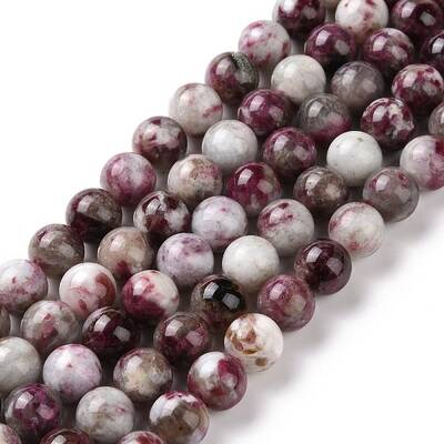 Natural Plum Blossom Tourmaline Beads Strands