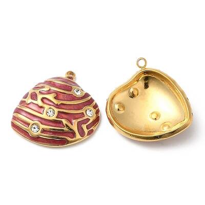 304 Stainless Steel Rhinestone Pendants