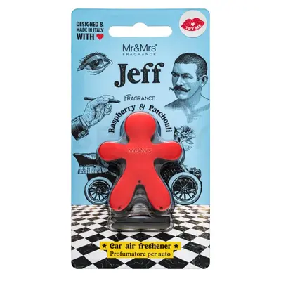 Mr&Mrs Fragrance Jeff Chrome Deodorante per auto Lampone e Patchouli
