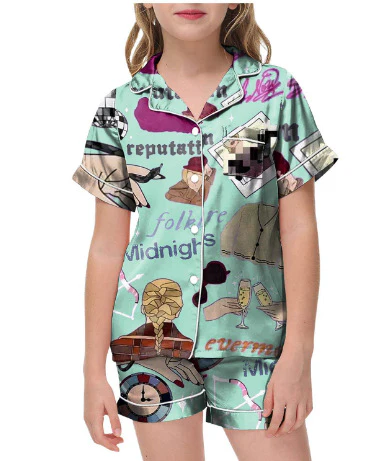 Moon Princess Sailor Guardians Wand Satin Pajama Set For Women Print Comfy Satin Sleepwear & Loungewear Pjs Printing Silky To...