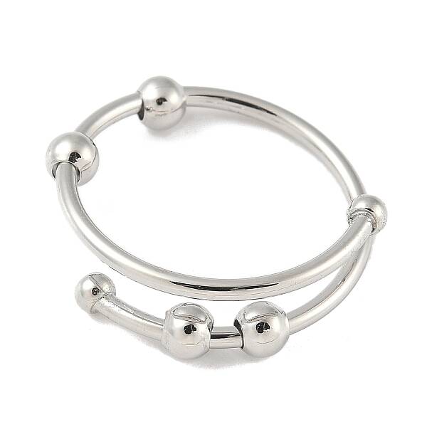 Brass Rotating Cuff Rings for Women
