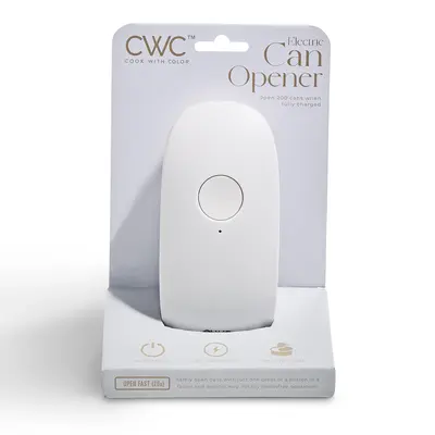 Cook With Color Electric Rechargeable Can Opener,  Automatic Can Opener with Smooth Edge Technology