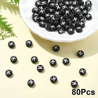 Opaque Acrylic Horizontal Hole Beads