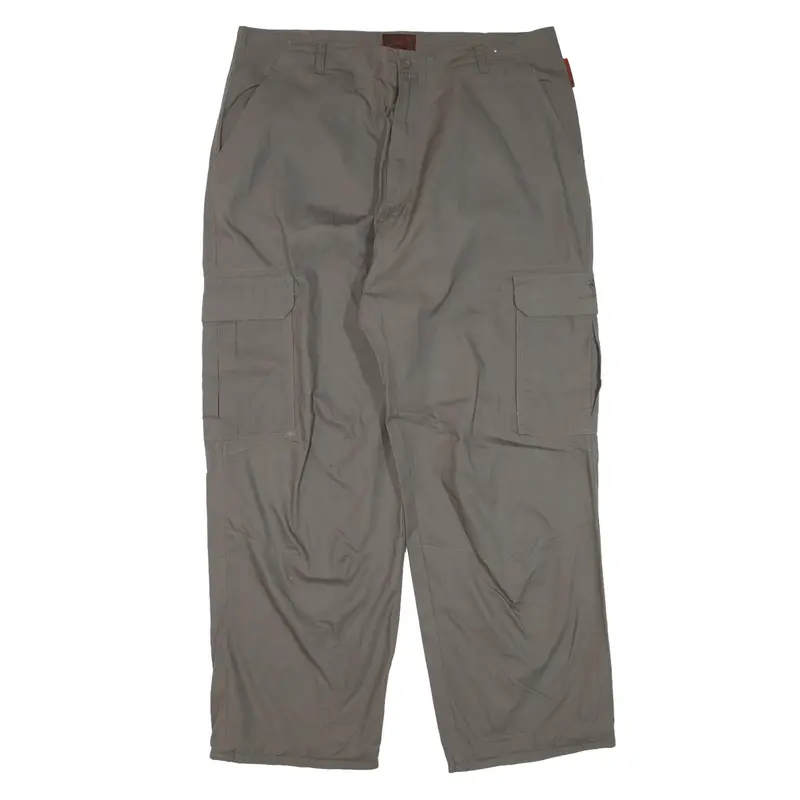 WINCHESTER Cargo Trousers Grey Regular Straight Mens W36 L28